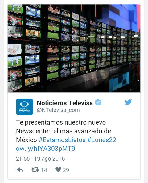 "TELEVISA REVELA DETALLES DE SU NUEVA TECNOLOGÍA PREVIO A LANZAMIENTO DE PROGRAMACIÓN"
plus.google.com/10193158866368…