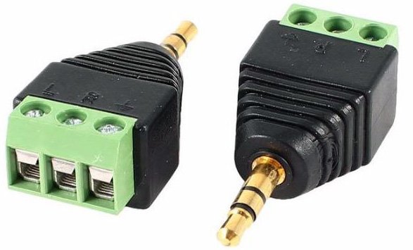 PiterKlass's tweet image. 3.5мм аудио штекер с клеммной колодкой