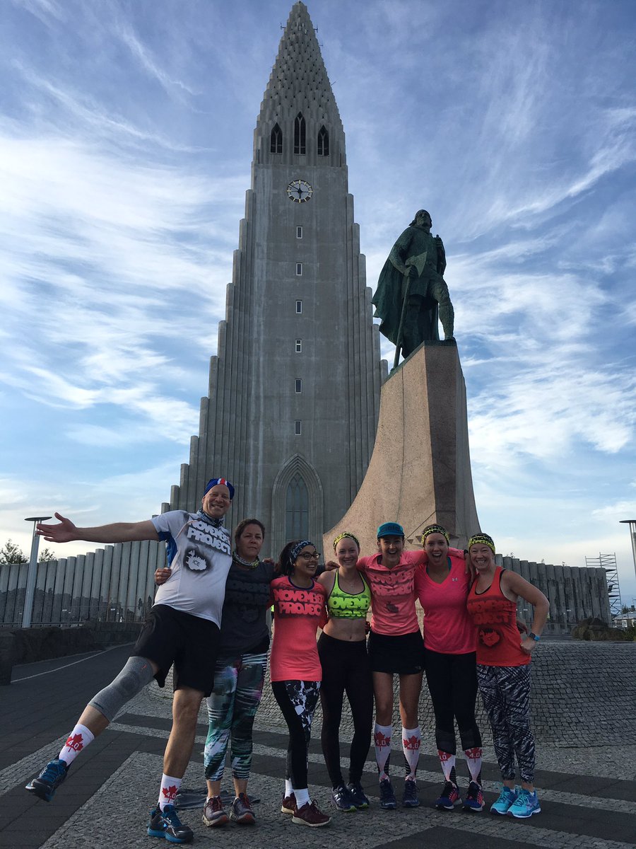 Vankeefer's tweet image. Today we race our hearts out and crush the Reykjavik Half Marathon!