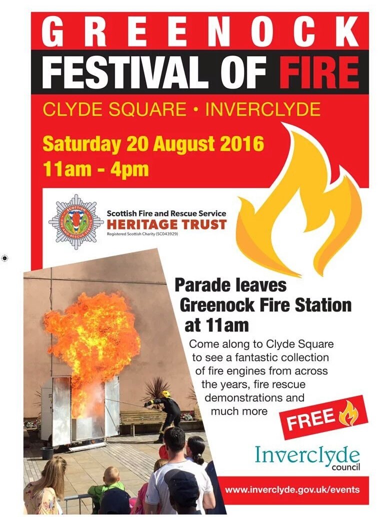 Mytownhomepage's tweet photo. The #Greenock Festival of Fire is on today from 11am. #Inverclyde https://t.co/mgq20PyVqa