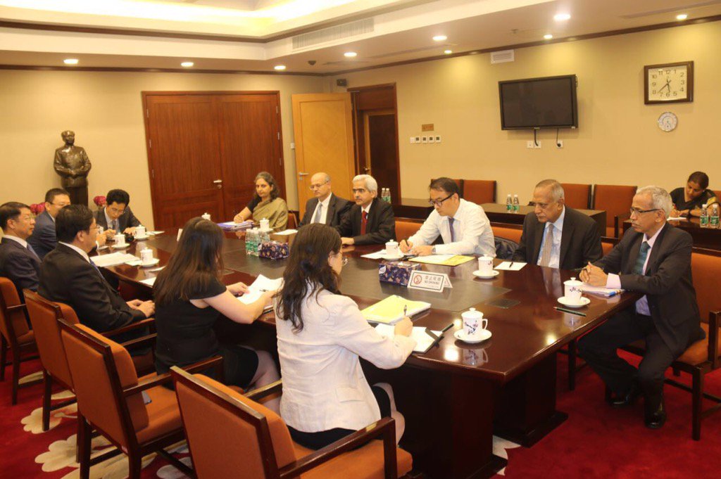 DasShaktikanta's tweet photo. Meeting with Chinese FM in Beijing 18 Aug. Good discussion. https://t.co/ZyojRZ4MjY