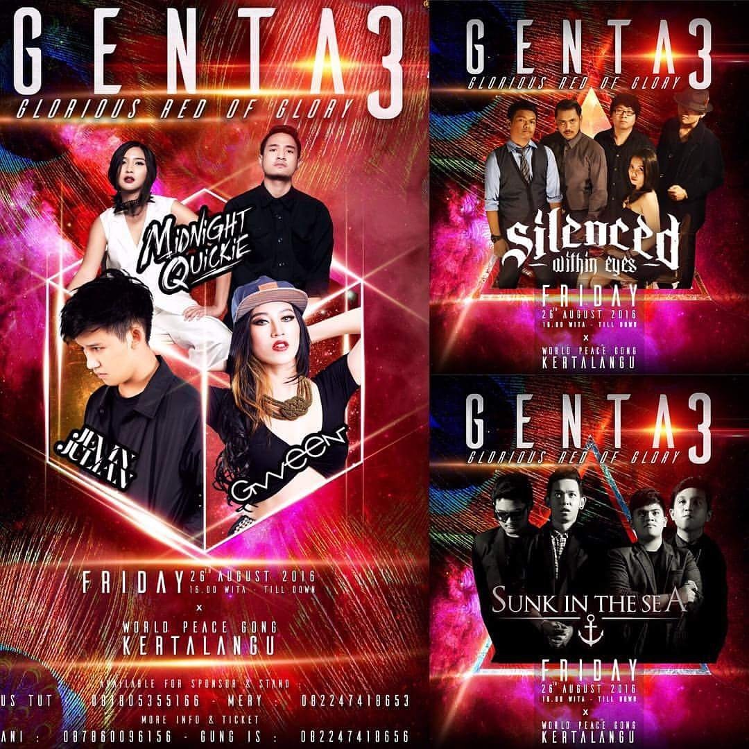 Our next Giggs bersama <a href="/sunkinthesea/">Sunk In The Sea</a> 26 Agustus 2016 at gong perdamaian kertalangu #genta3