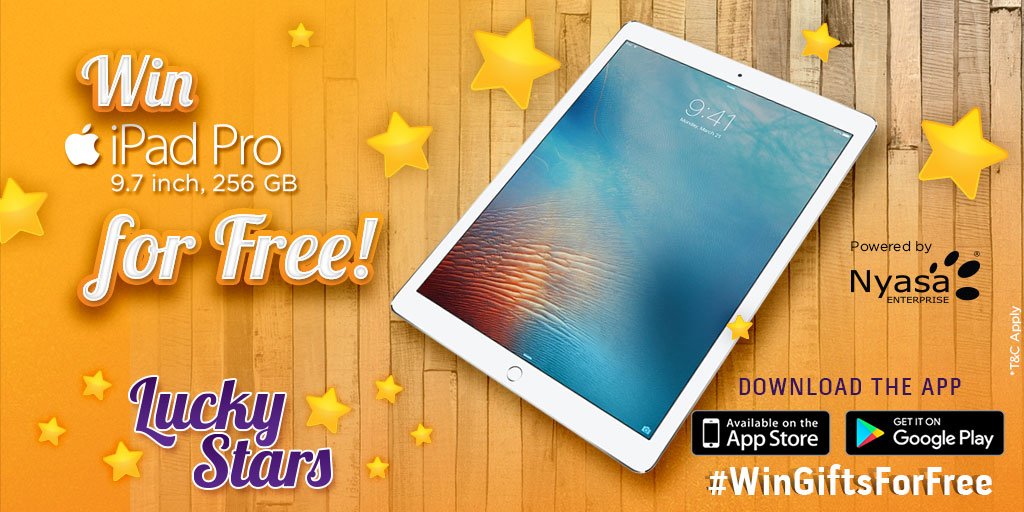 luckystarsapp's tweet photo. #Apple iPad Pro is open for participation!
Google Play: https://t.co/14bV5d2u6V
App Store: https://t.co/x1TQRrhCZe https://t.co/bWE6bKoNb1