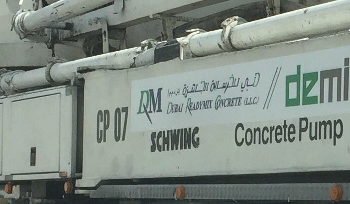 Track2Table's tweet image. It doesn't take much to amuse me. But seriously ... #caption mayhem! #Schwing #ConcretePump #AustinPowers #Dubai