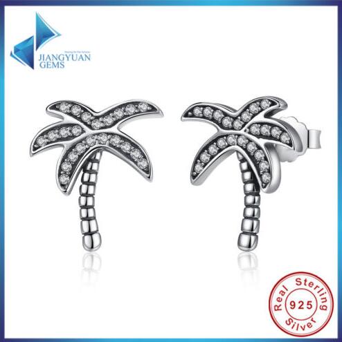 ebay.com/itm/Cute-Authe… Cute Authentic 925 Sterling Silver Dazzling Coconut Stud Earrings With Clear CZ
