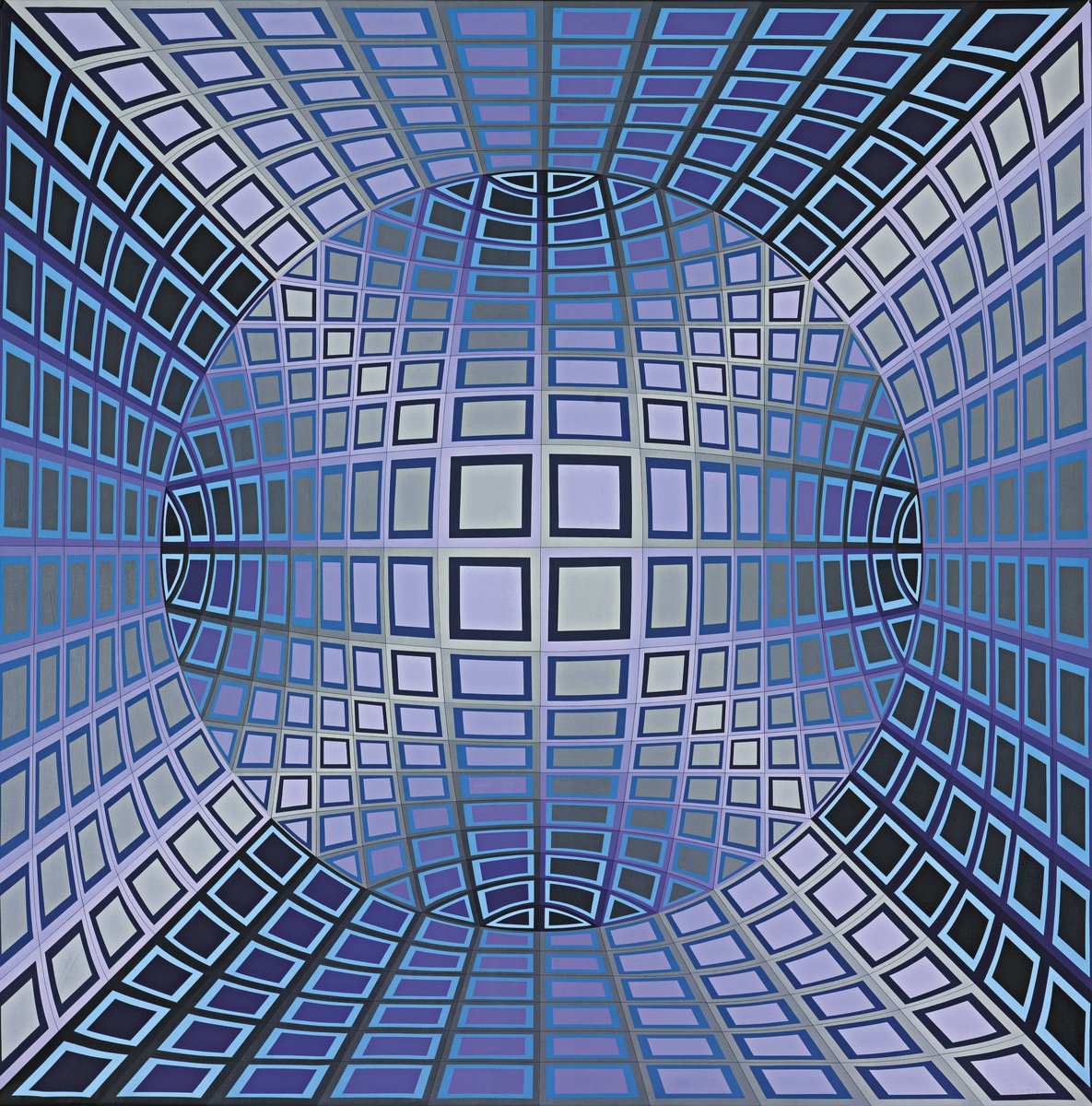 "Relat-If", 1977 
Acrylic on canvas by Victor Vasarely
#painting #peinture