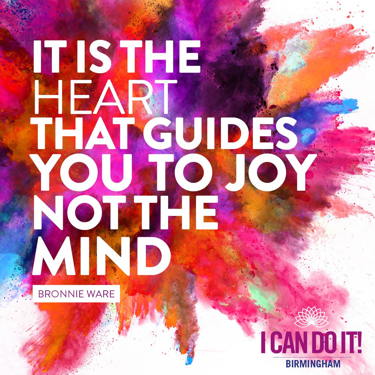 HayHouseUK's tweet photo. Wisdom from Bronnie Ware! Join Bronnie in Birmingham at I Can Do It in Sept: https://t.co/ZKv2p8Zty8 #ICDIUK https://t.co/RitiwUJF6t