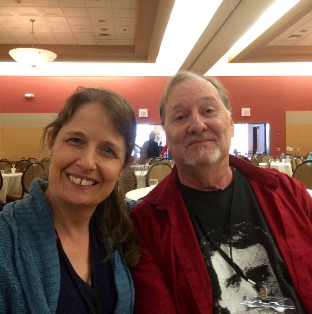 mickiselvitella's tweet photo. With #johnshirley@ #wilwrite16 In addition to #books & #screenplays he wrote #lyrics to 18 #blueoystercult songs! https://t.co/EaAgQvyRf0