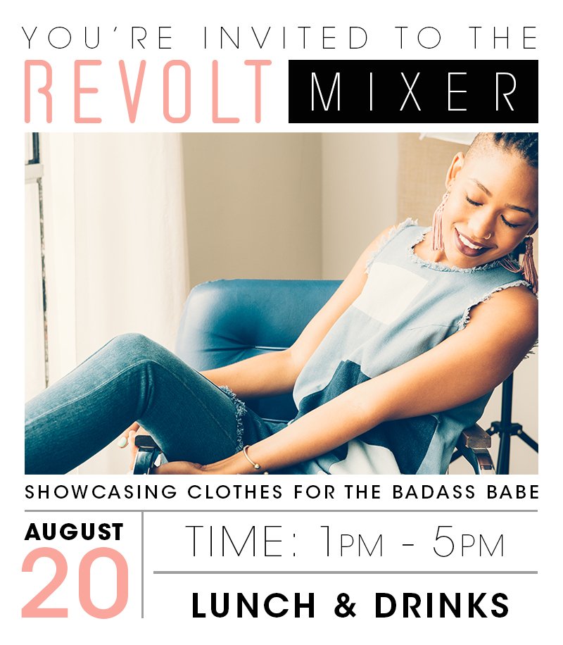 betherevolt's tweet photo. The day has finally arrived and boy are we excited to introduce our brand to all Revolt ladies. #RevoltLaunch https://t.co/eOwNlzmXBC