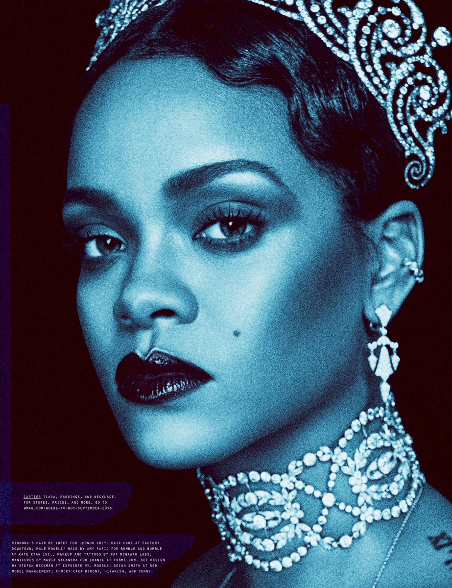 wmag's tweet image. .@Edward_Enninful talks about turning @Rihanna into a futuristic Queen for September: wmag.cm/kLFLUW5