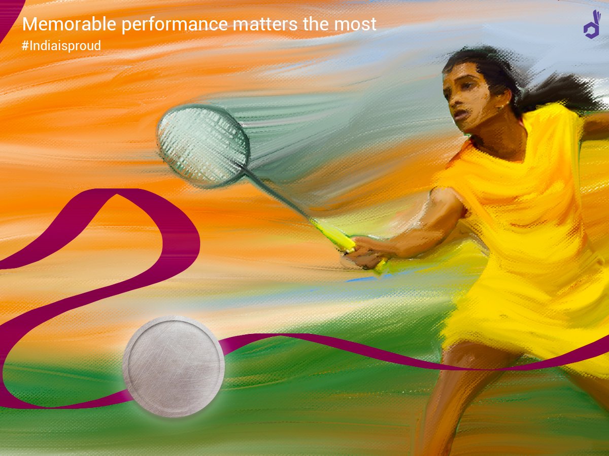 Congratulations P.V Sindhu 
#IndiaInOlympics #Rio2016 #Indiaisproud
