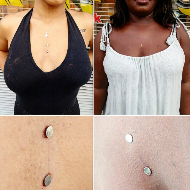 BarryLouvaine's tweet photo. Clevage implants by out piercer Orlando. Walk-ins today 11-6 and Sun 12-5 #tattoo  #barrylouvaine #BodMod #ink https://t.co/soUecUCcZ2