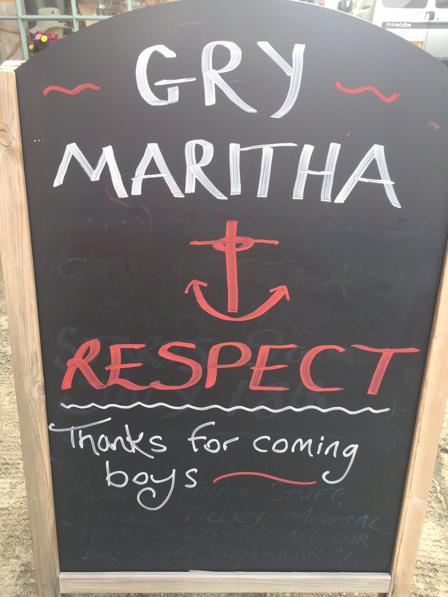 Huge thankyou 2 the boys aboard the #grymaritha for making the nearly 15hr trip in treacherous seas #respect #scilly