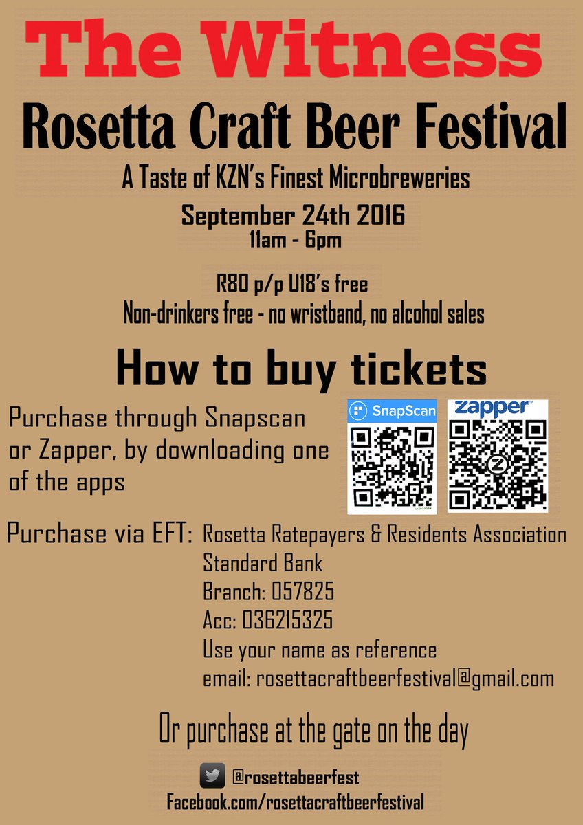 Want tickets? Check out our guide! <a href="/WitnessKZN/">The Witness</a> <a href="/MidlandsMeander/">Midlands Meander</a> @ProudlyPMB <a href="/HolgerMeier/">Holger Meier</a> <a href="/LucyCorne/">Lucy Corne</a> @CraftBru