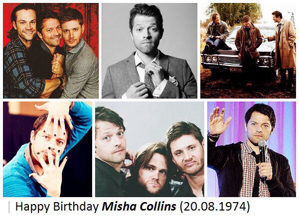 MariDembitskaya's tweet photo. 🎂#HappyBirthday #MishaCollins🎂♥ https://t.co/ITn0bofaYw