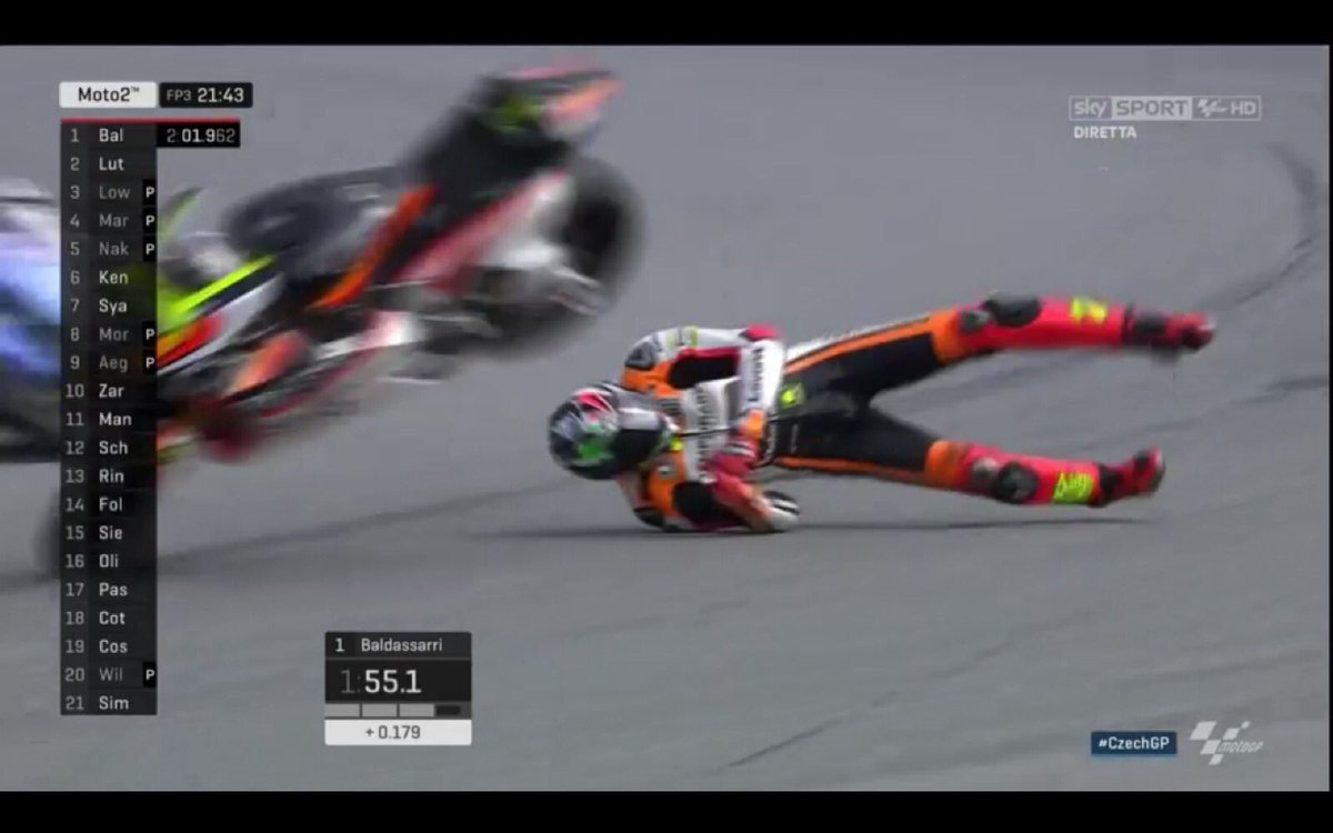 LoryBaldaFans's tweet photo. Nasty crash, but still up walking away! #IronBalda  #CzechGP https://t.co/2h2WbAs1v9