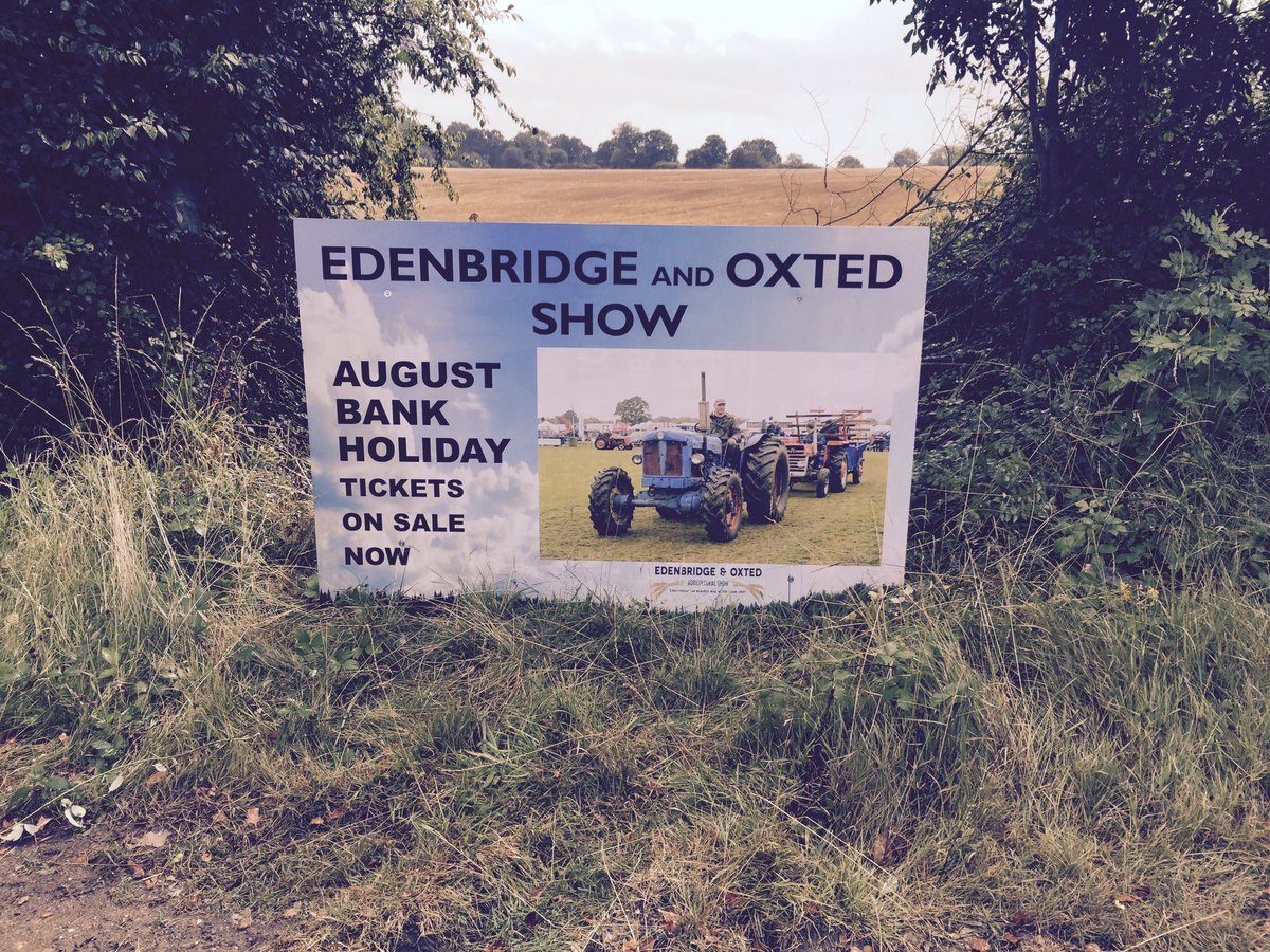 edenbridgeshow's tweet image. Showground is a hive of activity today  cattle lines and signs going up. #countdownison