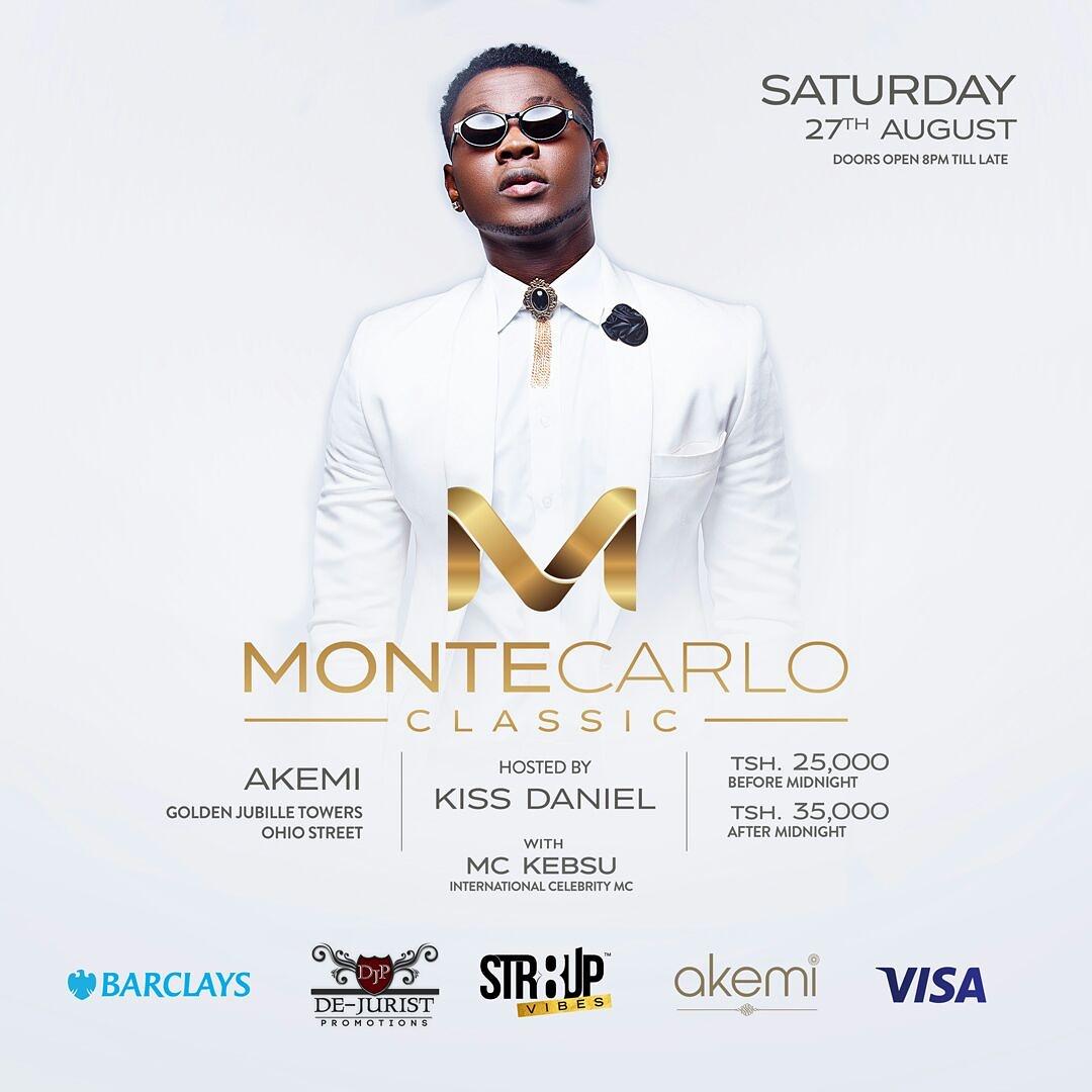 To the beautiful people of Dar Es Salaam,  Tanzania, Join me at the party of the Summer #MonteCarloClassic next SAT