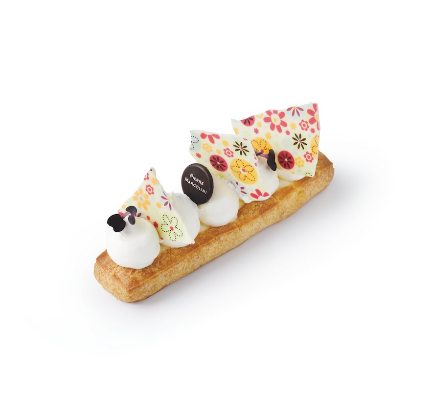 pierremarcolini's tweet photo. Choux pastry garnished with a Benin pineapple and coriander confit, and a light cream lifted by hints of verbena https://t.co/eKwH5ayLlF