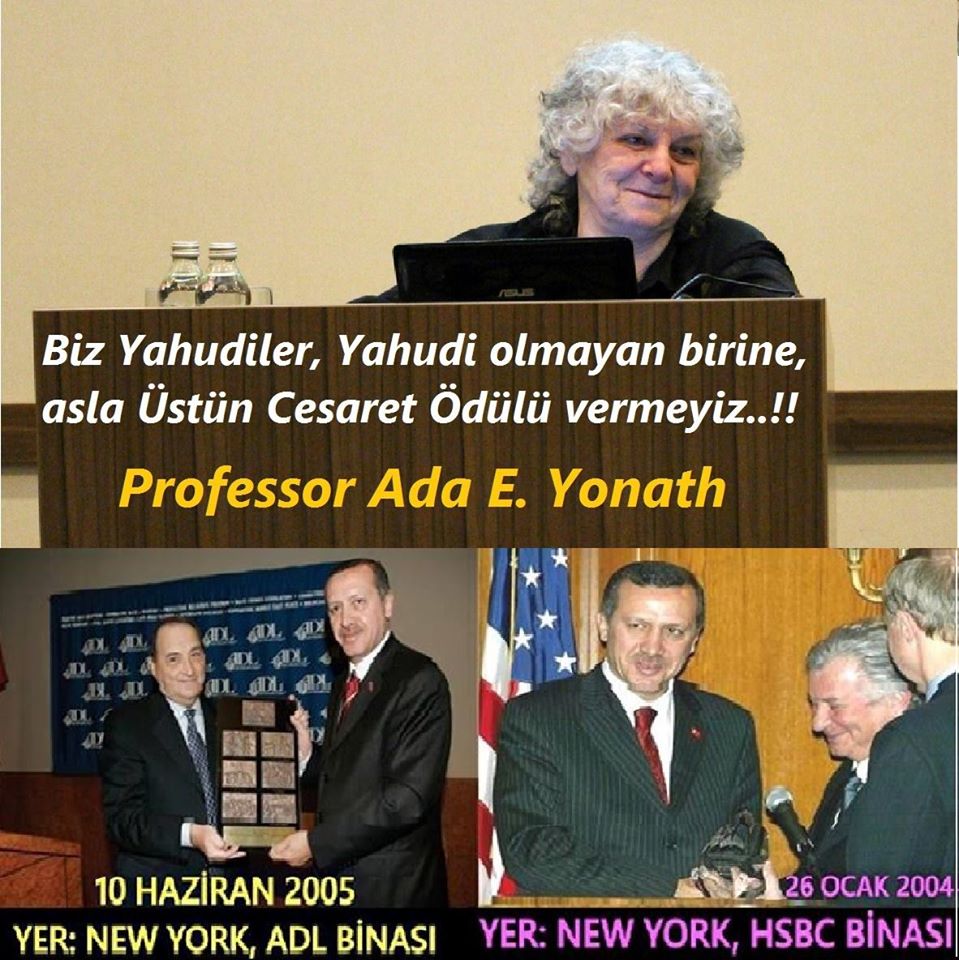 Biz Yahudi olmayana ödül vermeyiz diyenlerin görünürde yahudi olmayana neden ödül verdiler düşündün mü?