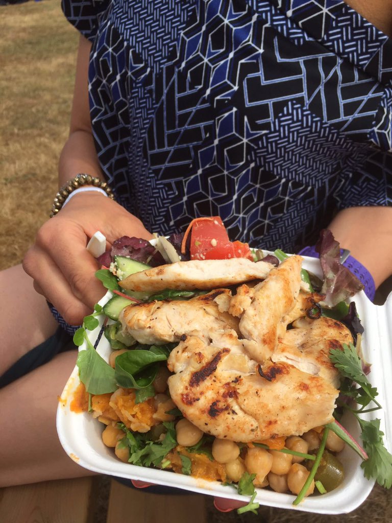 AJKInspired's tweet photo. So happy at v festival and having a gorgeous salad from @mysaladbox.london xx https://t.co/vk1B4MrWRu