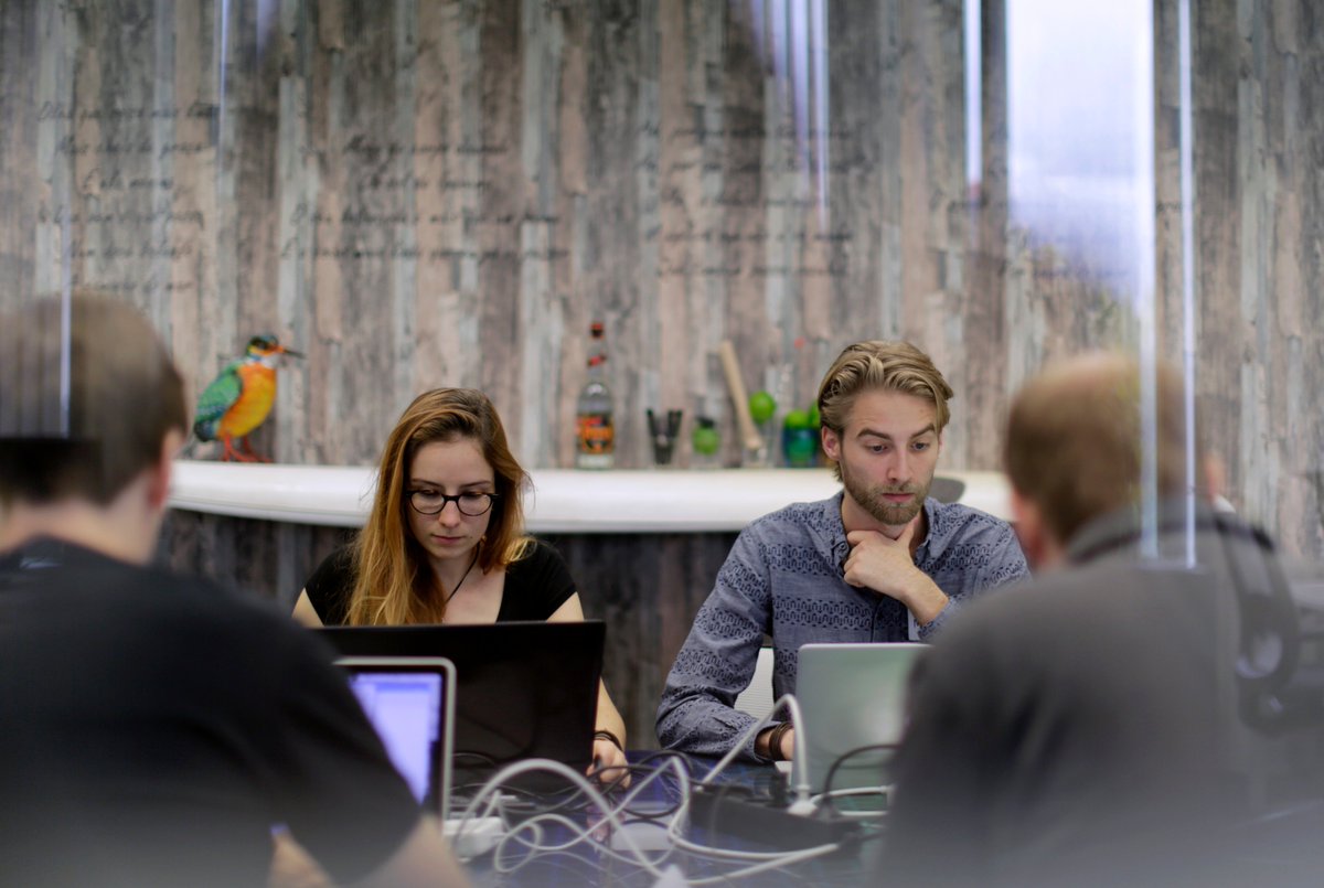 Let the games begin! The #hackathon groups have formed to work wonders with our #API!