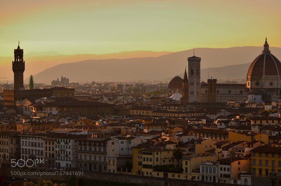 Firenze in the evening light by 500px896 #foody #food