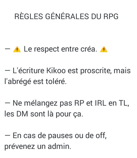 rpg__RC's tweet image. ⚠ À lire avant tout ⚠