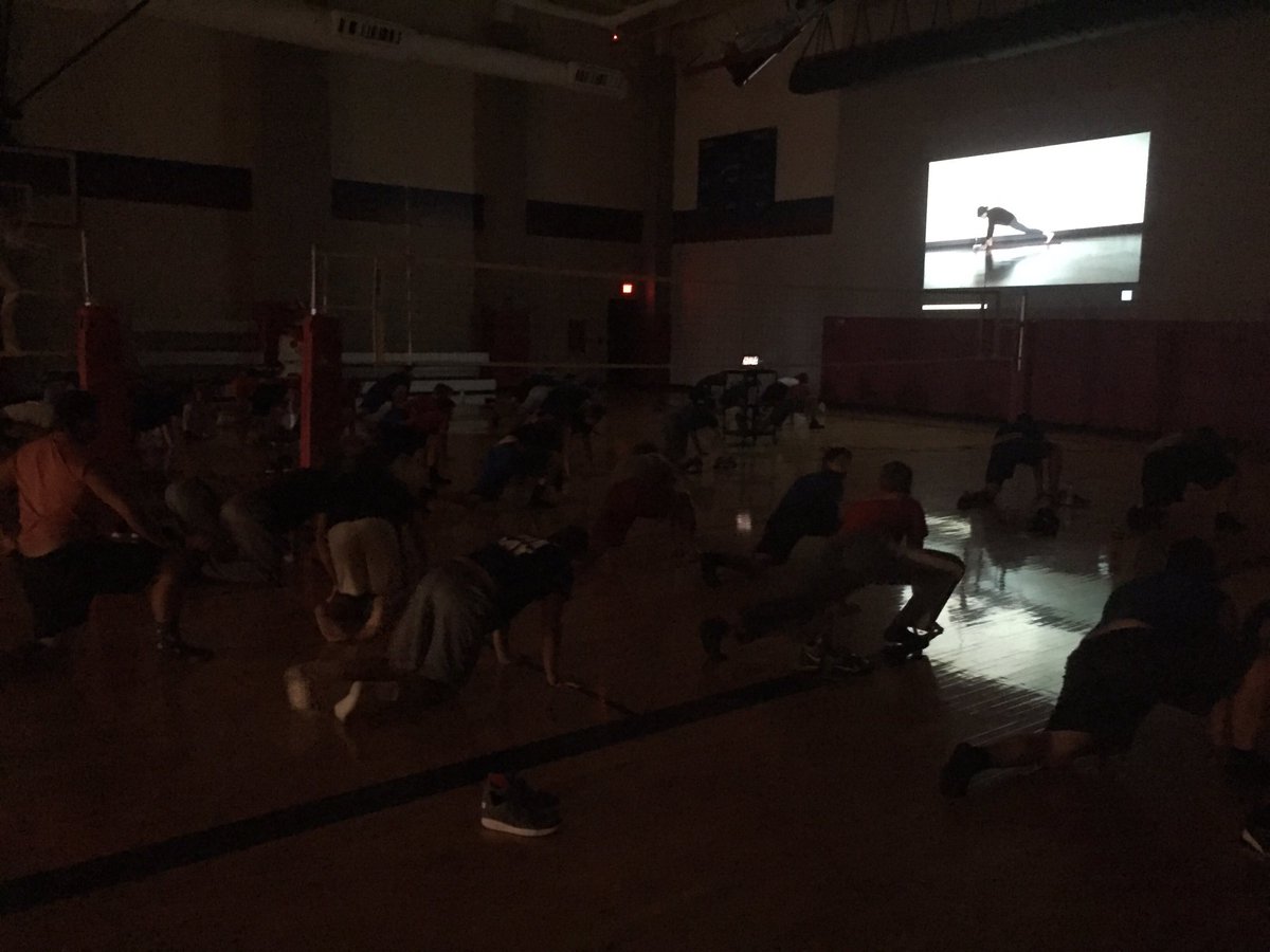 HCWarriorFB's tweet image. @SarahBethYoga with @WeBoFootball players after a GREAT week 1 win! #PostGameRecovery #Week2