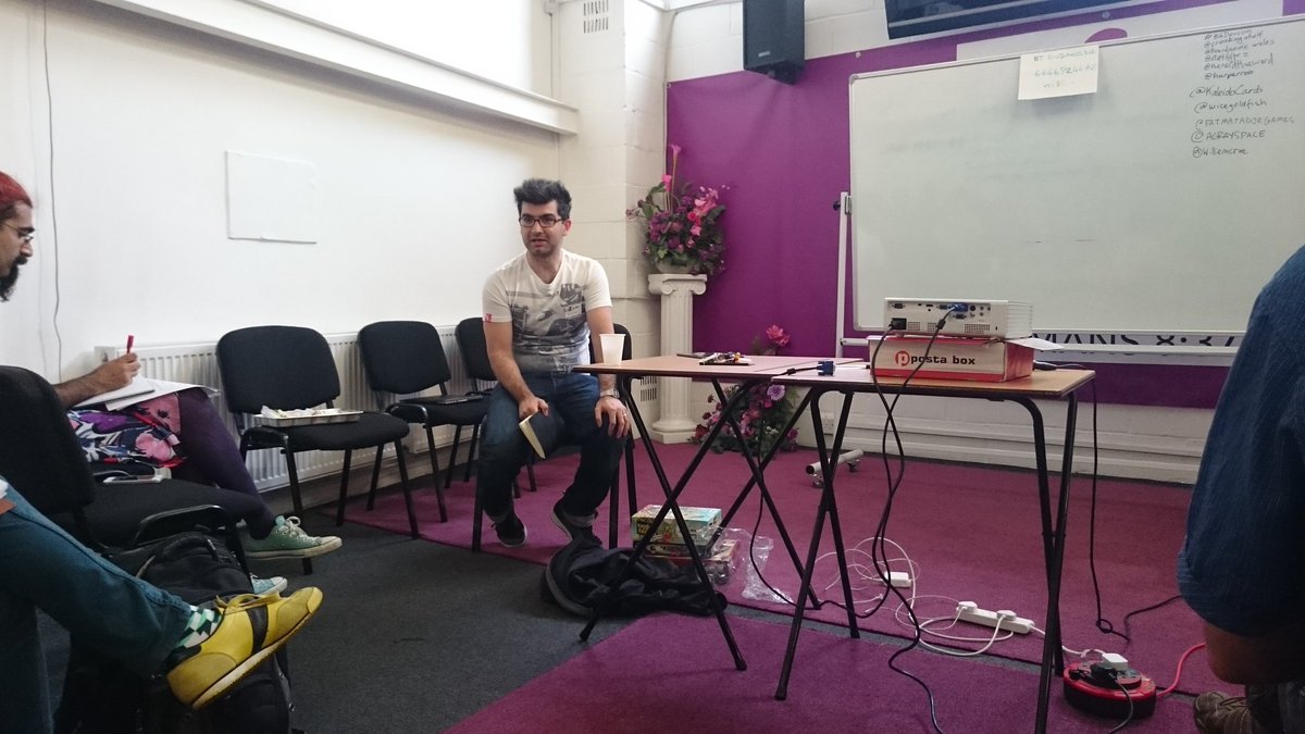 NorthSouthGames's tweet image. Caezar talks about his successful @labwarsgame kick-starter at #BGDEVCON