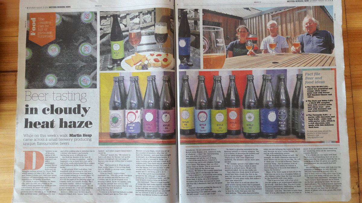 Cellar59Lyme's tweet photo. Big thanks to @martinhesp for this piece in @WMNNews #localproduce #craftbeer #beerandfood #findunfined https://t.co/CN9hdKvDZT