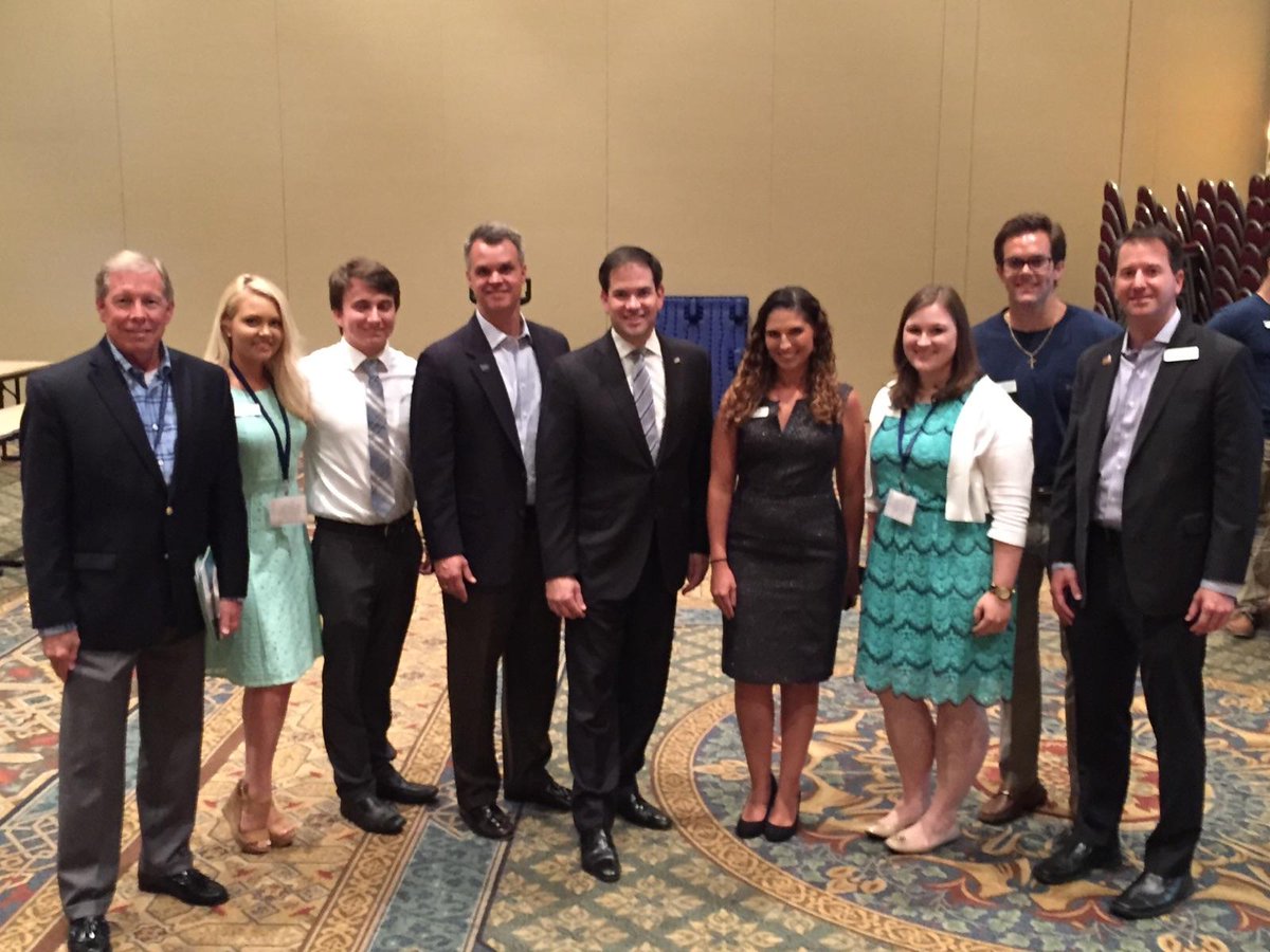 DrBobMcClure's tweet photo. Enjoyed a great discussion &amp; visit w/ Sen. @marcorubio yesterday at #JMISummit16 @JmsMadisonInst #FlaPol #sayfie #FL https://t.co/QrhQxjVB5W