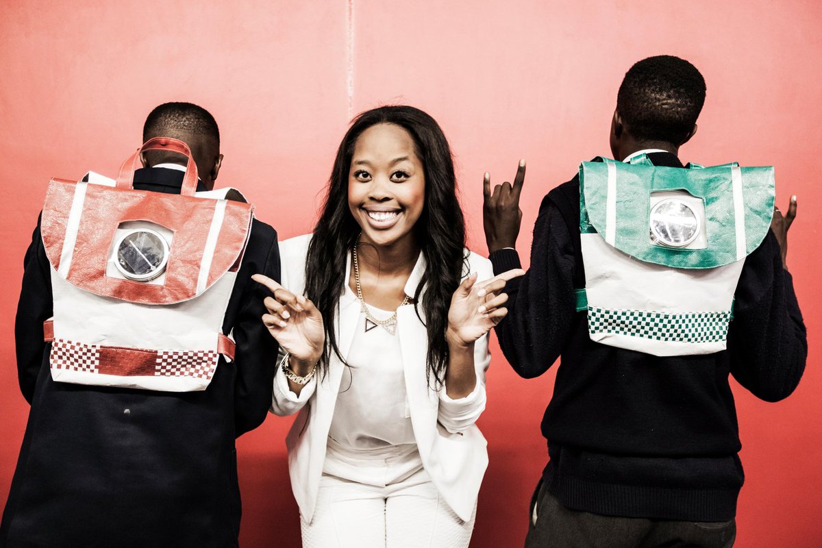 SaveOurShores's tweet photo. .@Repurpose_SBags has recycled 400k #plasticbags into solar-powered backpacks w/ lamps for kids in rural S. Africa 👍 https://t.co/gGVMLM4RTb