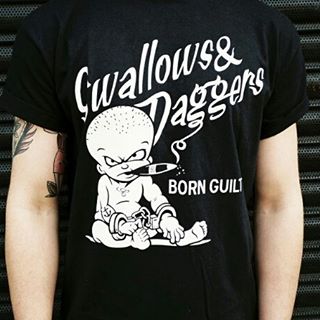 swallowsdaggers's tweet image. An old favourite the #bornguilty tee. Who'd like to see a reprint?

Shop Now :: bit.ly/2brZDgR