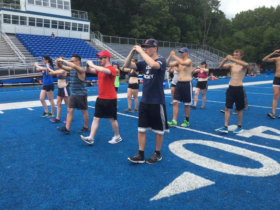 First day learning Drill to our Opening Tune: Daylight at Della Camera Stadium.