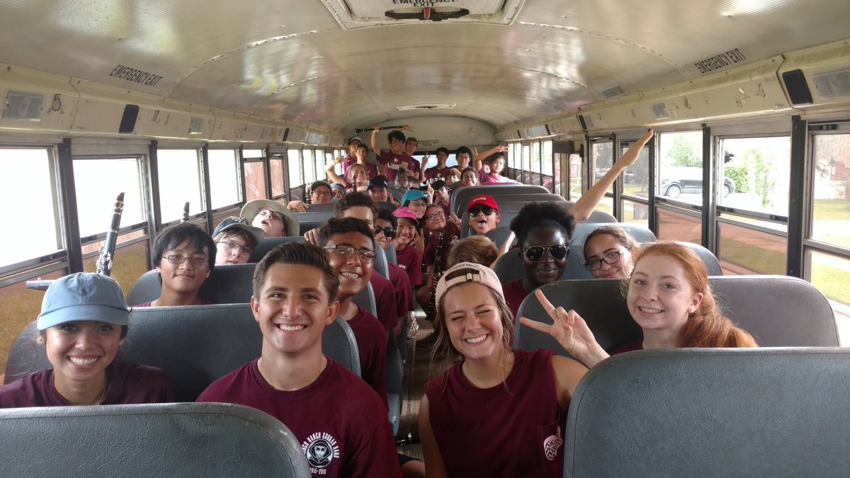 BandCrhs's tweet photo. On the way to our second route! We will be at Beck junior high around noon for our community concert! #PawRaid #cpoe https://t.co/Ns3V0uO7Id