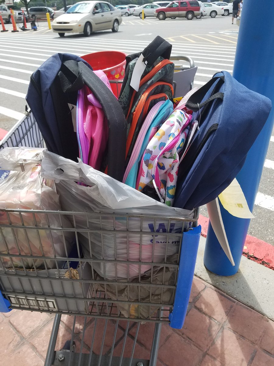 SrussellRussell's tweet photo. @RCS_NC Thank you for the generous donation from a wonderful woman who just donated a bag full of bookbags! https://t.co/HwcfzIQXld