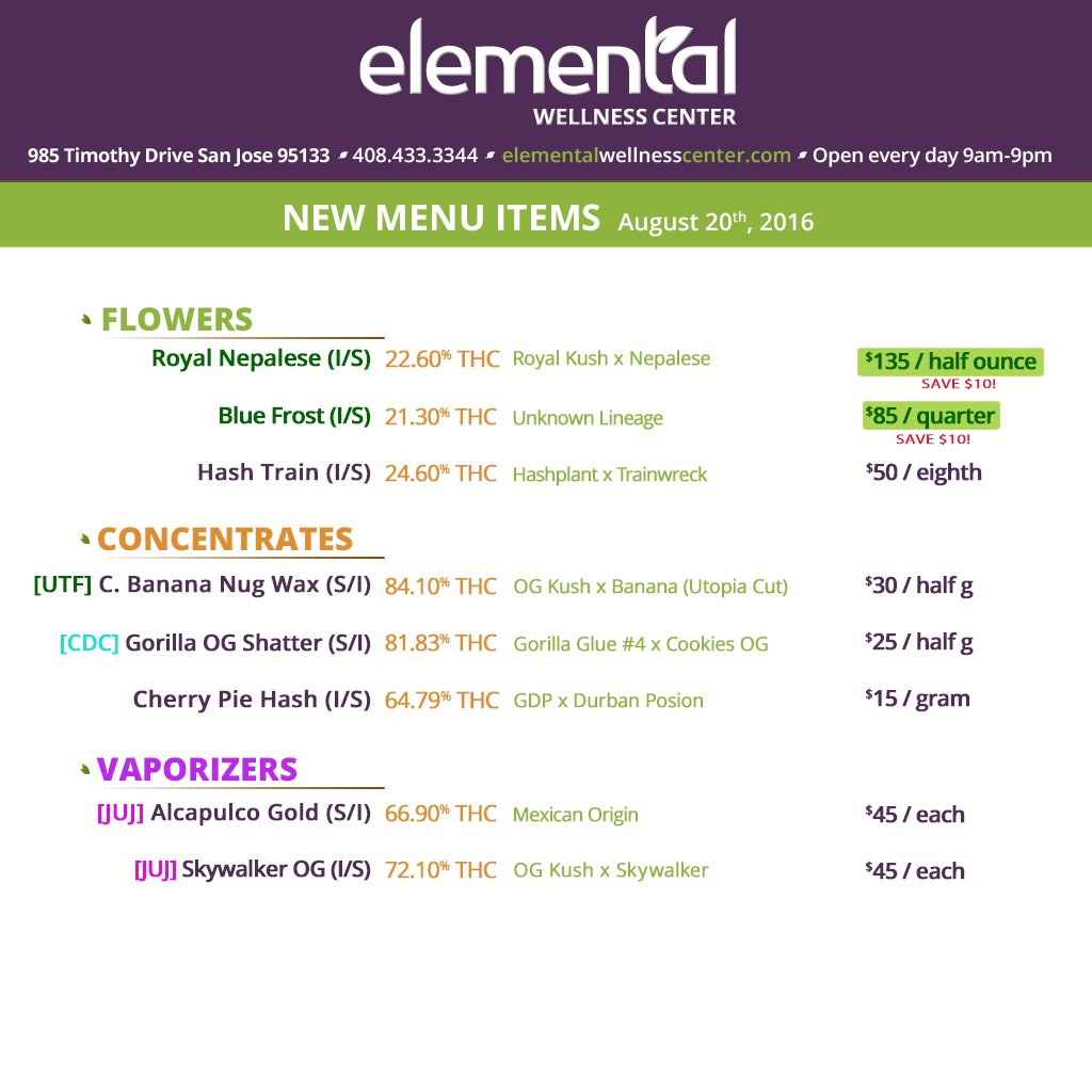Elemental2009's tweet photo. MENU UPDATE >> #HashTrain rumbles back onto the menu + 2 new @JUJUJoints arrive βοΈ #elementalupdate https://t.co/6i0qgRa3TK