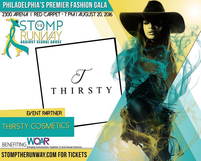 StompTheRunway_'s tweet photo. Thirsty Cosmetics joins #str2016 on 8/20/16, tickets available at https://t.co/N0X20V6Vas https://t.co/VOBqIu16TD