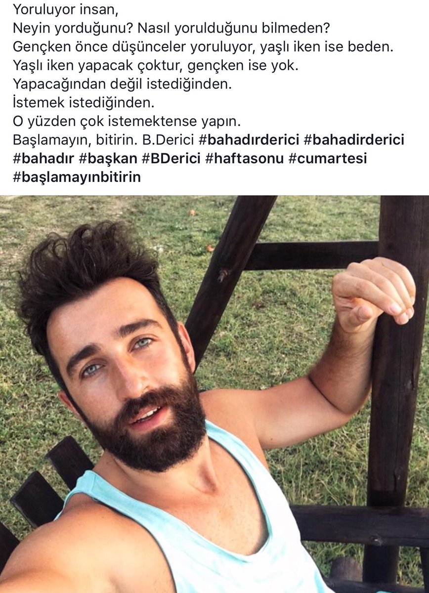 bahadirderici's tweet photo. Çok istemektense yapın.Başlamayın, bitirin. #BDerici #bahadırderici #başkan #başlamayınbitirin #haftasonu #cumartesi https://t.co/t6MYENOHLH