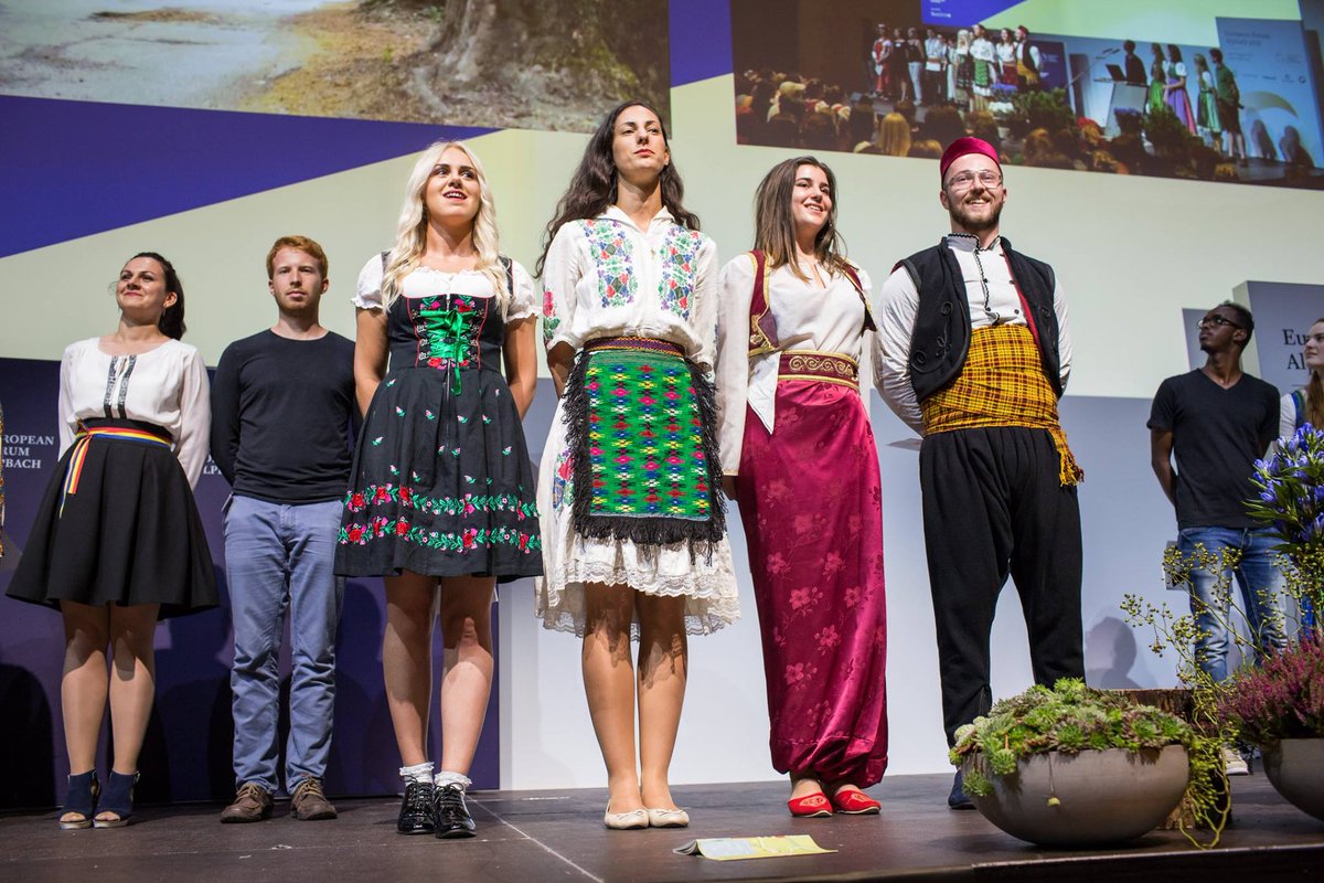 igsarajevo's tweet photo. #EFA16 Scholarship holders from #Bosnia &amp; #Herzegovina wore traditional clothing last night at #Internationalevening https://t.co/2knn9X3Eic