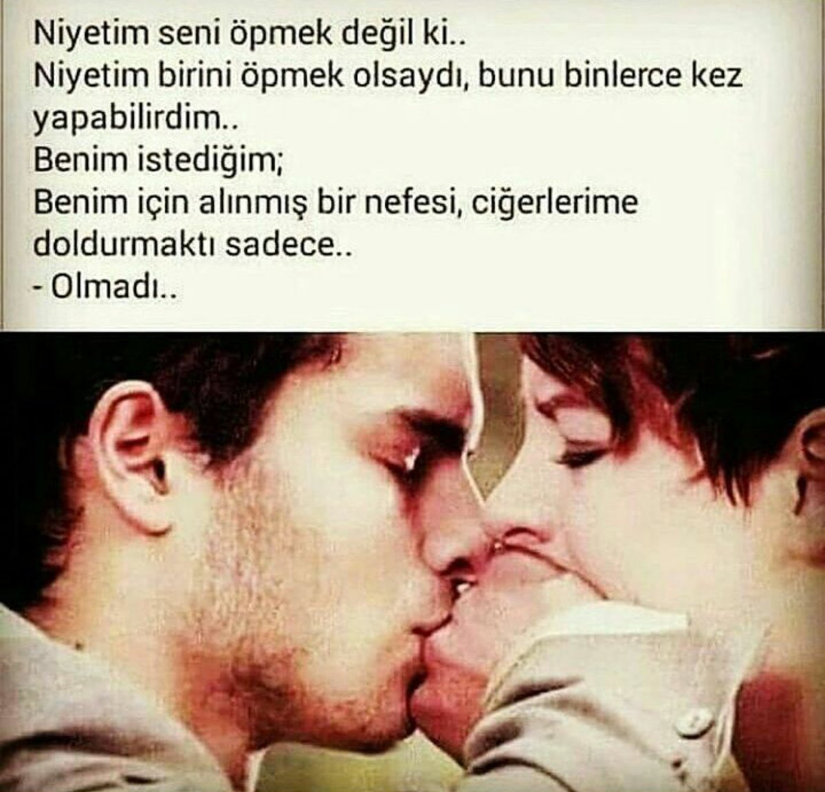 Niyetim birini öpmek olsaydı bunu binlerce kez yapabilirdim.