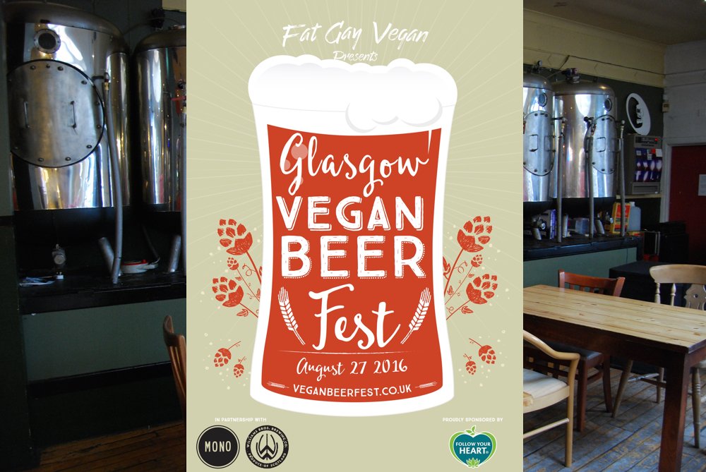 FatGayVegan's tweet photo. Glasgow Vegan Beer Fest next week! Cheap advance tickets here: https://t.co/EKTTCwZBup PLEASE RETWEET https://t.co/lMAIzdC9oT
