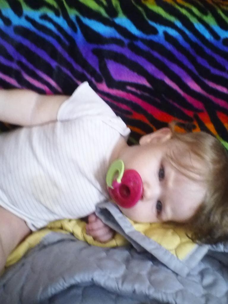 Guess who in my room at my dad's house  it's my half sister Elizabeth