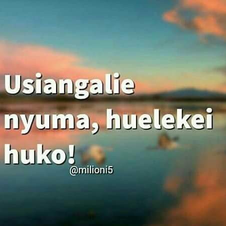 Maisha ni mbele