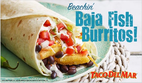TacoDelMar_BC's tweet photo. NumNumNum! Just say #TDMPromoCode 26462 and get a #Free Burrito when you buy one. Yup BOGO Burrito! https://t.co/mHSi7waGiN