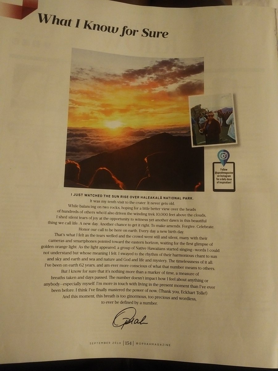 imagediva0103's tweet photo. @Oprah closing in the #SEPTEMBERissue of @O_Magazine stirred my #soul "it's nothing more than a marker of time..." https://t.co/xXXI8nqbyi
