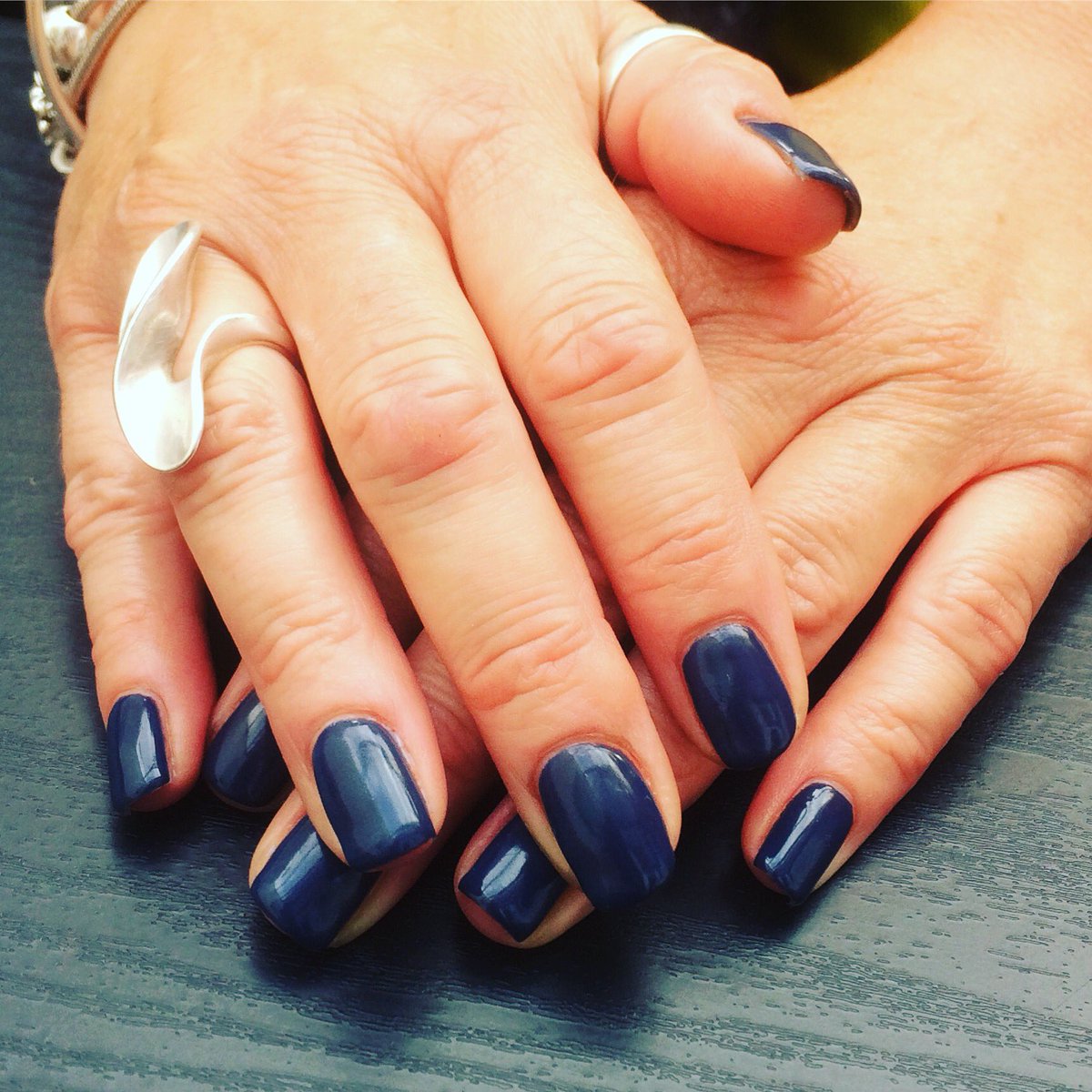 elongatedlocks's tweet photo. CND Gel Manicure in "Indigo Frock" ready for a family weekend away in Devon! https://t.co/73Yqz5k6PP