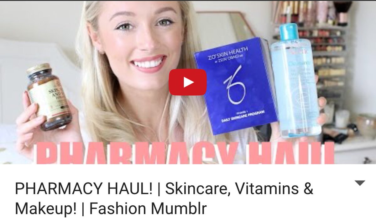 FashionMumblr's tweet image. Tonight's video is a Pharmacy Haul! The final video from Haul Week! 🌿 m.youtube.com/watch?feature=…