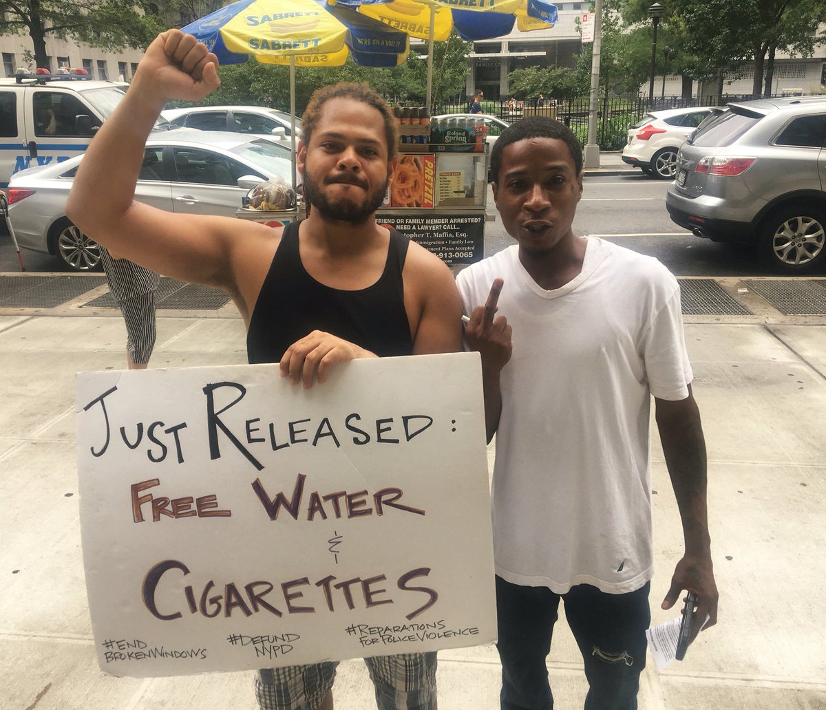 MillionsMarch's tweet photo. Abolish the entire racist police institution! Fuck 12!! #AbolitionSquare we out here holding resistance #FTP https://t.co/14BjCBZy5c